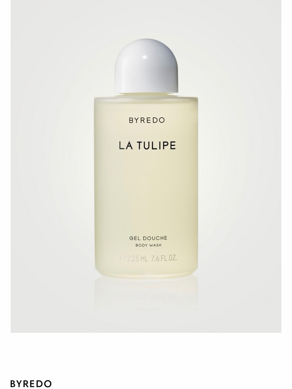 Byredo La Tulipe Body Wash in Soft Yellow with White Cap